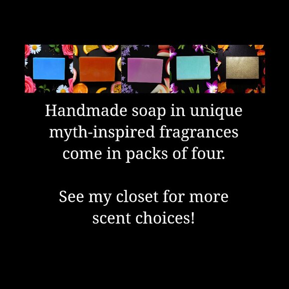 NEW Berry, Vanilla, & Candy scented handmade soap. Set of 4 soap bars. - Picture 4 of 5